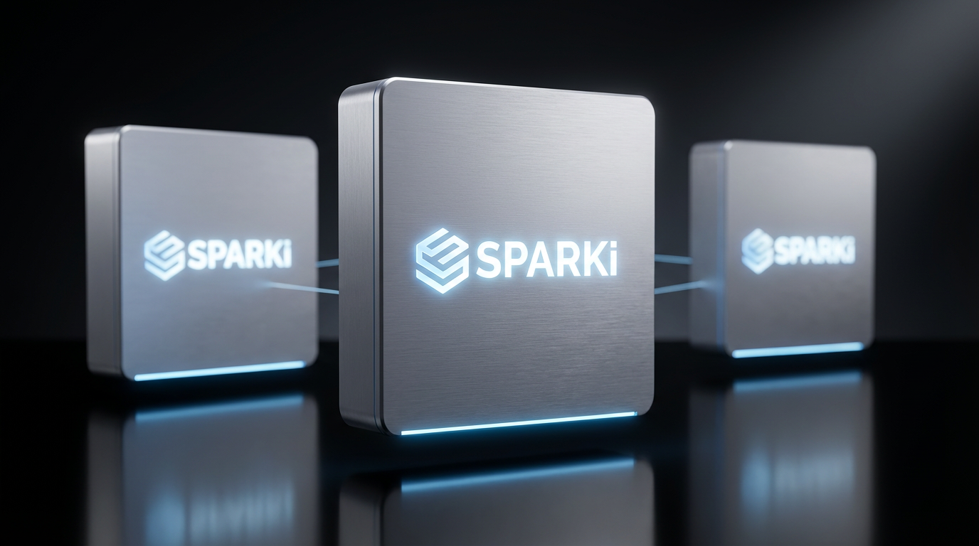 Multiple Sparki devices with illuminated logo